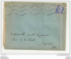 145 - 53 - Lettre Envoyée De Annecy 1952 - 1 Timbre Marianne De Gandon - Oblit Mécanique - 1945-54 Marianne De Gandon