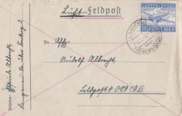 Deutsches Reich Feldpostbrief WK 2 Von Langenau über Freiberg Sachsen 1943 Zu Feldpost Nr 08919E Luftfeldpost - Feldpost 2a Guerra Mondiale