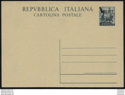 1952 Trieste A Lire 20 C16 Fil. Cartolina Postale - Postwaardestukken