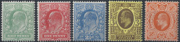 1911 Gran Bretagna Edoardo VII 5v. MNH Unificato N. 124/28 - Otros & Sin Clasificación