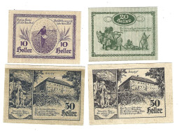 **Austria Notgeld  Schattleiten 10+ 20+2x 50 Heller  956 50 Heller C+e  Cat Val 5,00 Euro - Austria