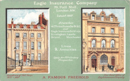 CPA PUBLICITE / EAGLE INSURANCE COMPANY / LONDON / A FAMOUS FREEHOLD - Werbepostkarten