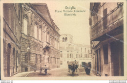 P139 Cartolina Ostiglia Corso Vittorio Emanuele Municipio 1926 Prov. Di Mantova - Mantova