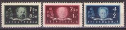 Yugoslavia 1948 Yugoslav Academy Of Sciences And Arts In Zagreb, Mi 545-547 - MNH**VF - Nuevos