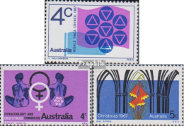 Australien 388,389,393 (kompl.Ausg.) Postfrisch 1967 YWCA, Weihnachten U.a. - Mint Stamps