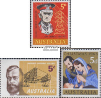 Australien 354,355,357 (kompl.Ausg.) Postfrisch 1965 Monash, Hargrave, Weihnchten - Nuevos