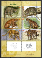 Argentina 2001 / Animals Mammals Big Cats MNH Fauna Mamíferos Félidos Säugetiere / Cu22436  40-45 - Big Cats (cats Of Prey)
