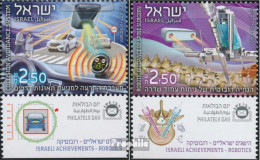 Israel 2655-2656 Mit Tab (kompl.Ausg.) Postfrisch 2018 Technische Innovationen Robotik - Neufs (avec Tabs)