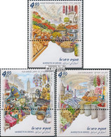 Israel 2514-2516 Mit Tab (kompl.Ausg.) Postfrisch 2016 Märkte - Unused Stamps (with Tabs)