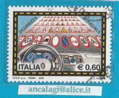 USATI ITALIA 2004 - Ref.0927 "SICUREZZA STRADALE" 1 Val. € 0,60 - - 2001-10: Oblitérés