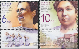 Israel 2421-2422 Mit Tab (kompl.Ausg.) Postfrisch 2014 Pionierinnen - Nuevos (con Tab)