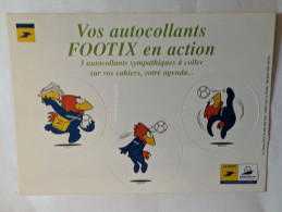 CP Football Planche D'autocollants Footix France 98 La Poste - Soccer