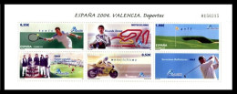 Spain 2004 España / Sport Golf Tennis Motorcycling MNH Deportes Tenis Motociclismo / 0048  10-25 - Other & Unclassified