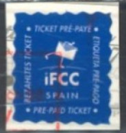 SPAIN, # IFCC PRE PAID STAMP, USED. - Gebruikt