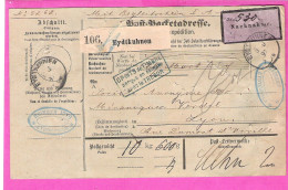 Bulletin De Transport Chemin De Fer Eydtkuhnen Tchernychevskoïe Mulhouse Mülhausen Germany Russia 1897 - Spoorweg