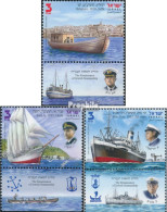 Israel 2285A-2287A Mit Tab (kompl.Ausg.) Postfrisch 2012 Wiedergeburt Jüdischer Seefahrer - Nuevos (con Tab)