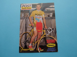 Franz HOTZ > POST Swiss Team ( Zie / Voir SCANS ) Format CP ! - Cyclisme