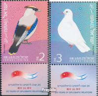 Israel 2274-2275 Mit Tab (kompl.Ausg.) Postfrisch 2012 Dipl. Beziehung China - Unused Stamps (with Tabs)