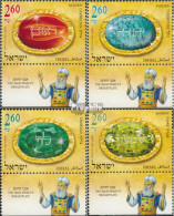 Israel 2269-2272 Mit Tab (kompl.Ausg.) Postfrisch 2012 Juwelen Der Brustzier Des Hohenprie - Ongebruikt (met Tabs)