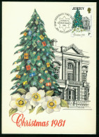 Mk Jersey Maximum Card 1981 MiNr 270 | Christmas Tree In Royal Square #max-0041 - Jersey