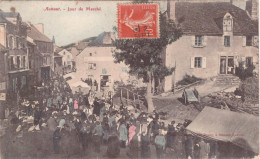 *48* - Lozère - Aumont Aubrac - Jour De Marché (Colorisée) - Aumont Aubrac