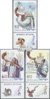 Israel 2141-2143 Mit Tab (kompl.Ausg.) Postfrisch 2010 Schofar - Nuevos (con Tab)