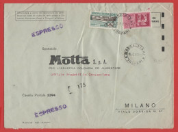 ITALIA - Storia Postale Repubblica - 1960 - 60 Giochi Della XVII Olimpiade; Palazzo Dello Sport + 750 Coppia Di Cavalli - 1946-60: Marcophilie