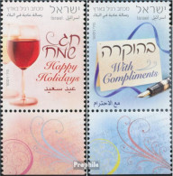 Israel 2136-2137 Mit Tab (kompl.Ausg.) Postfrisch 2010 Frohe Festtage - Neufs (avec Tabs)