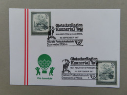 Österreich Pro Juventute - Mit Sonderstempel 15. September 1987 Feichten Im Kaunatal,Höchste Postaotohaltestelle(Nr.693) - Sonstige & Ohne Zuordnung