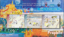 Israel Block80 (kompl.Ausg.) Postfrisch 2008 100 Jahre Tel Aviv - Ungebraucht (ohne Tabs)