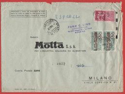 ITALIA - Storia Postale Repubblica - 1960 - 2x 60 Giochi Della XVII Olimpiade; Palazzo Dello Sport + 750 Coppia Di Caval - 1946-60: Marcophilie