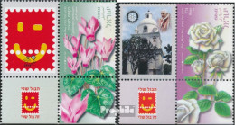 Israel 1985Zf-1986Zf Mit Tab (kompl.Ausg.) Postfrisch 2008 Blumen - Nuovi (con Tab)