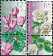 Israel 1985-1986 Mit Tab (kompl.Ausg.) Postfrisch 2008 Blumen - Nuevos (con Tab)