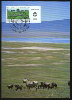 Mk UN Vienna (UNO) Maximum Card 1984 MiNr 41 | World Heritage-UNESCO. Serengeti National Park, Tanzania #max-0042 - Maximum Cards