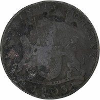 Inde Britannique, 10 Cash, 1803, Cuivre, TB - Colonias