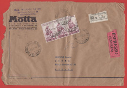 ITALIA - Storia Postale Repubblica - 1960 - 3x 110 Giochi Della XVII Olimpiade; Pugile Romano - Espresso - Viaggiata Da - 1946-60: Marcophilie