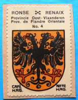 Oost Vlaanderen N004 Ronse Renaix Timbre Vignette 1930 Café Hag Armoiries Blason écu TBE - Tee & Kaffee