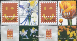 Israel 1863Zf-1864Zf Mit Tab (kompl.Ausg.) Postfrisch 2006 Schnittblumen - Nuevos (con Tab)