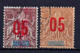 Guadeloupe  - 1912 - Tb Antérieur Surch  - N° 72/73  - Oblit - Used - Gebruikt