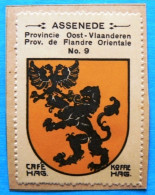 Oost Vlaanderen N009 Assenede Timbre Vignette 1930 Café Hag Armoiries Blason écu TBE - Thee & Koffie