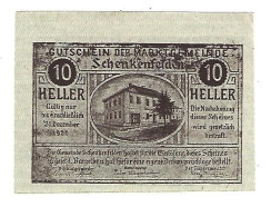 **Austria Notgeld  Schenkenfelden 20 Heller  958.1a - Oostenrijk