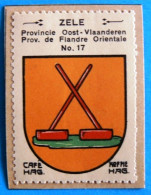 Oost Vlaanderen N017 Zele Timbre Vignette 1930 Café Hag Armoiries Blason écu TBE - Tea & Coffee Manufacturers