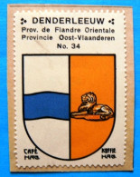 Oost Vlaanderen N034 Denderleeuw Timbre Vignette 1930 Café Hag Armoiries Blason écu TBE - Thee & Koffie