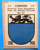 Oost Vlaanderen N037 Lembeke Kaprijke Timbre Vignette 1930 Café Hag Armoiries Blason écu TBE - Tea & Coffee Manufacturers