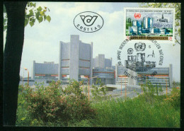 Mk Austria Maximum Card 1989 MiNr 1966 | Tenth Anniv Of UN Vienna Centre #max-0045 - Maximum Cards