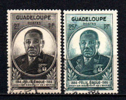 Guadeloupe  - 1945 - Félix Eboué  - N° 176/177  - Oblit - Used - Gebraucht