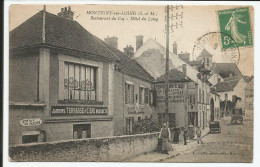 Montigny Sur Loing Commerces Restaurant Du Coq Hôtel Du Loing  1908         N° - Andere & Zonder Classificatie