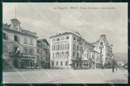 Verbania Stresa Corso Umberto I Piazza Municipio Brunner 18227 Cartolina RT1197 - Verbania