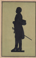 Silhouette Johann Wolfgang Von Goethe Old Postcard Signed Carl August 1920 - Silhouetkaarten