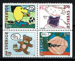 Sweden - 1995 - Yv 1877/80 - Greeting Stamps, Dessins D'enfants - MNH - Nuevos